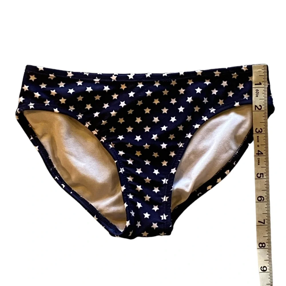 Cat & Jack Girls Blue White Star Swimsuit Bottom Size Small (6/6X)